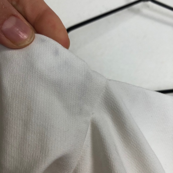 Zara Long Sleeve Off Shoulder Mini Dress Ivory XS - Picture 4 of 9